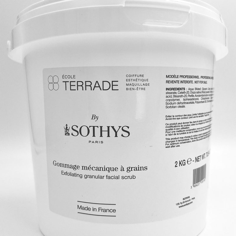 GOMMAGE MECANIQUE A GRAINS